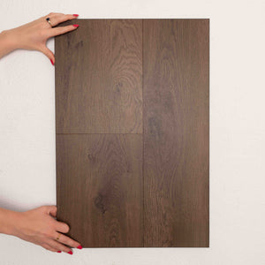 Detailed view of Aged Oak Sterling Vinyl Plank 1220x229x3mm in Aged Oak colour warm tone vinyl flooring plank sample