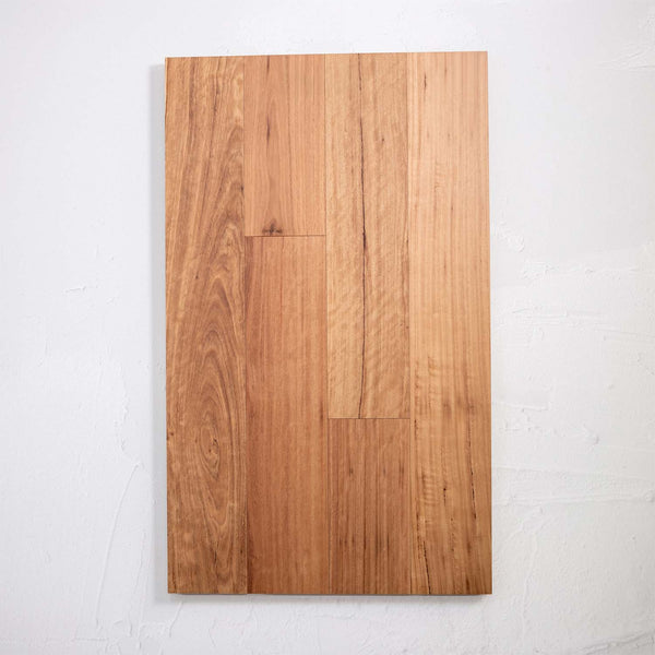 Top-down view of Blackbutt Australian Hardwood 14.3mm in Blackbutt Australian colour dark shade timber flooring sample