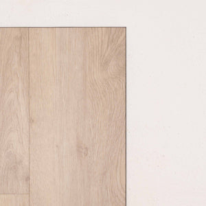 Side view of Brushed Oak Allure Vinyl Plank 1423x229x4.5mm in Brushed Oak colour warm tone vinyl flooring plank sample