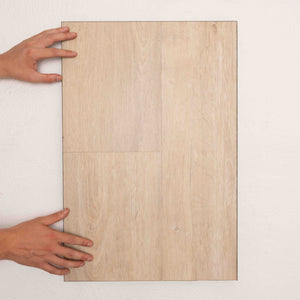 Profile view of Coastal Limed Oak Allure Vinyl Plank 1423x229x4.5mm in Coastal Limed colour medium tone vinyl flooring plank sample