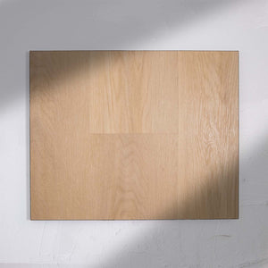 Flat lay of French Oak SPC Hybrid Floorboards 7.5+2mm in French Oak colour warm tone hybrid flooring sample