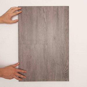 Close-up of Grey Wash Oak Vision Vinyl 5mm in Grey Wash colour neutral tone vinyl flooring plank sample