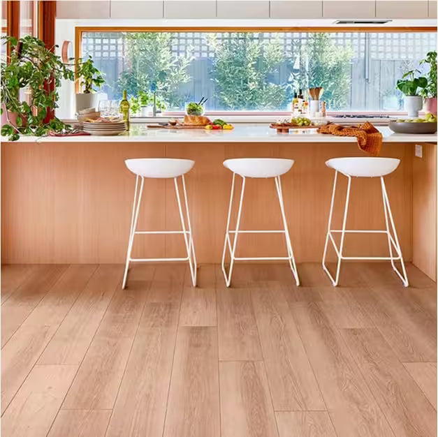 Laminate flooring in a kitchen