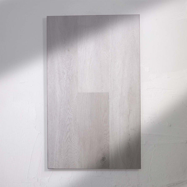 Top-down view of Light Grey SPC Hybrid Floorboards 5+1.5mm in Light Grey colour light tone hybrid flooring sample