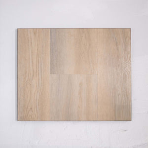 Front view of Lime Ash SPC Hybrid Floorboards 7.5+2mm in Lime Ash colour neutral tone hybrid flooring sample