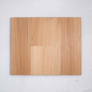 Side view of Natural Blackbutt SPC Hybrid Floorboards 7.5+2mm in Natural Blackbutt colour dark shade hybrid flooring sample