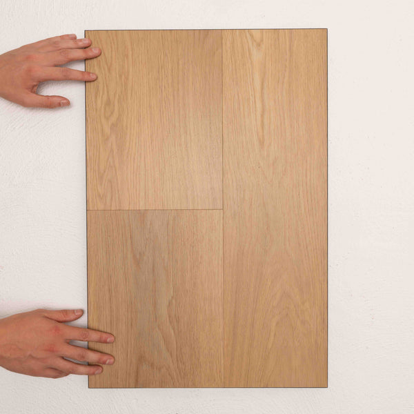 Front view of Natural Oak Allure Vinyl Plank 1423x229x4.5mm in Natural Oak colour warm tone vinyl flooring plank sample