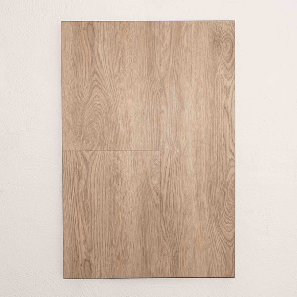 Side view of Pearl Oak Vision Vinyl 5mm in Pearl Oak colour light tone vinyl flooring plank sample