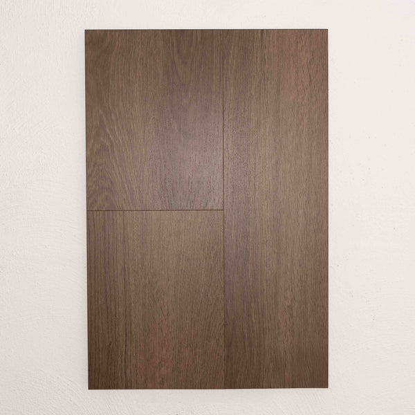 Angled view of Saddle Oak Vision Vinyl Planks 5mm in Saddle Oak colour warm tone vinyl flooring plank sample