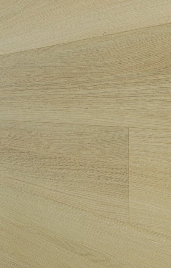 Flat lay of Sand Oak Urban Laminate Floors 12mm in Sand Oak colour warm tone flooring sample