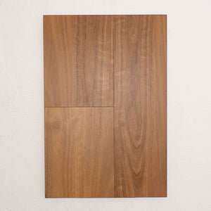 Angled view of Spotted Gum Vision Vinyl 5mm in Spotted Gum colour warm tone vinyl flooring plank sample