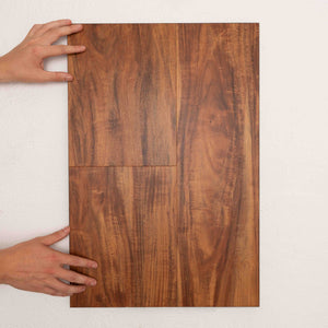 Profile view of Sydney Blue Gum Vision Vinyl 5mm in Sydney Blue colour cool tone vinyl flooring plank sample