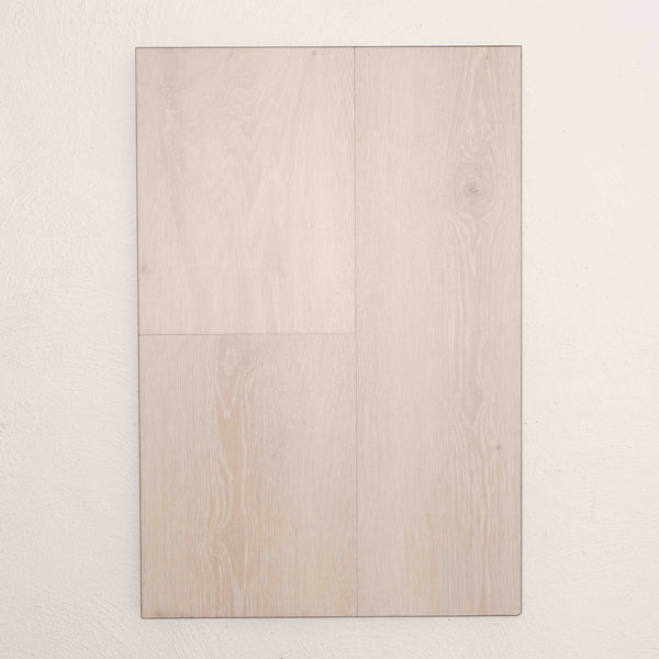 Full view of White Oak Vision Vinyl 5mm in White Oak colour light tone vinyl flooring plank sample