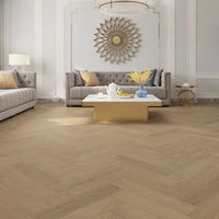 Coral Sand Engineered Timber Herringbone 15.3mm