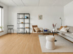 Natural Blackbutt luxury vinyl plank flooring room scene