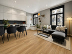 Pale Blackbutt luxury vinyl plank flooring room scene