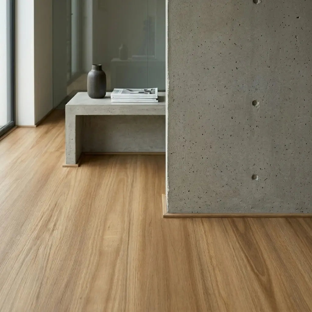 Blackbutt luxury vinyl plank flooring room scene