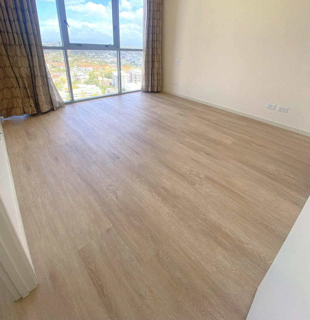 Weathered Oak luxury vinyl plank flooring room scene