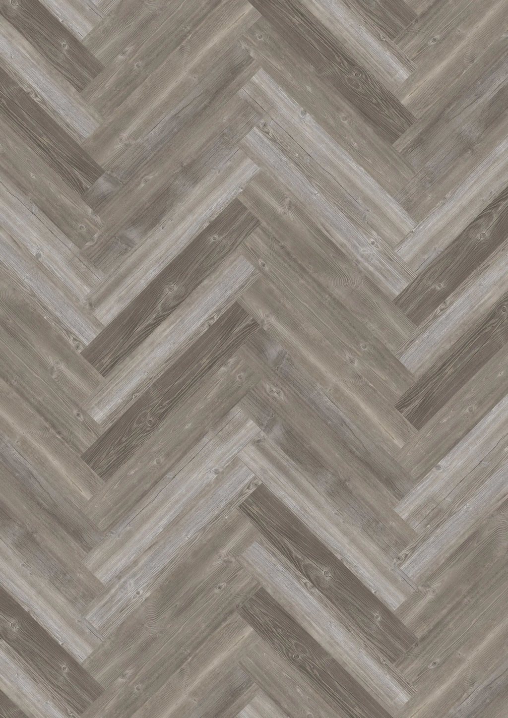 Grey River Pine herringbone luxury vinyl plank flooring