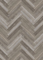 Grey River Pine herringbone luxury vinyl plank flooring
