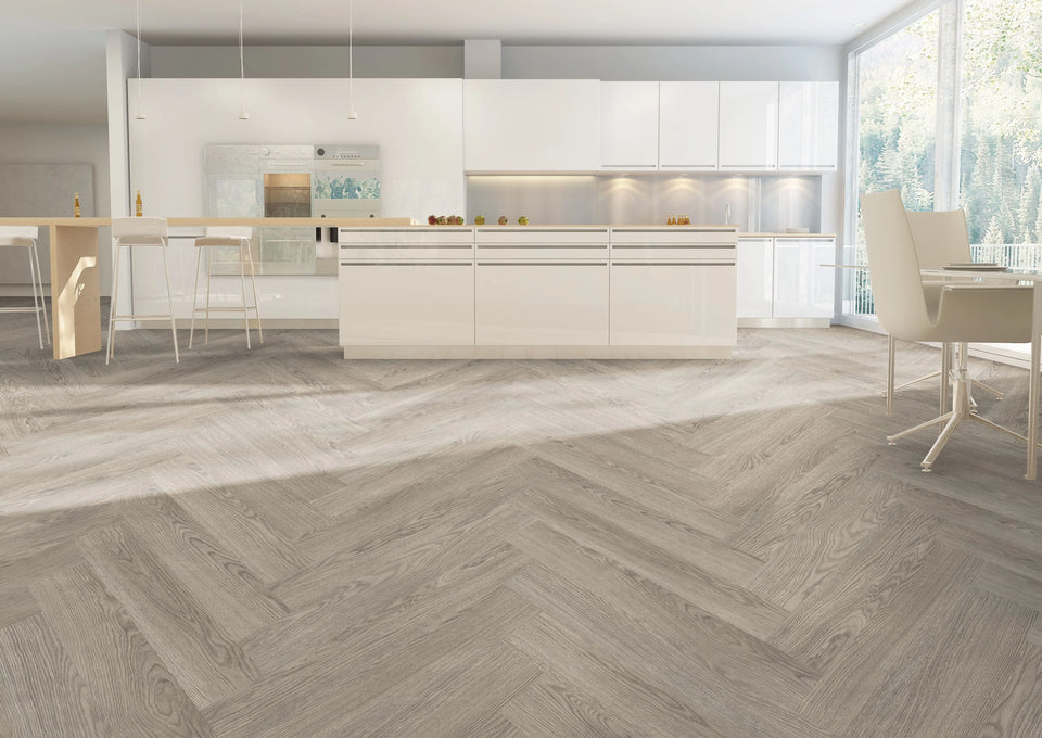 Mistwood Herringbone Luxury Vinyl Plank 4.5mm