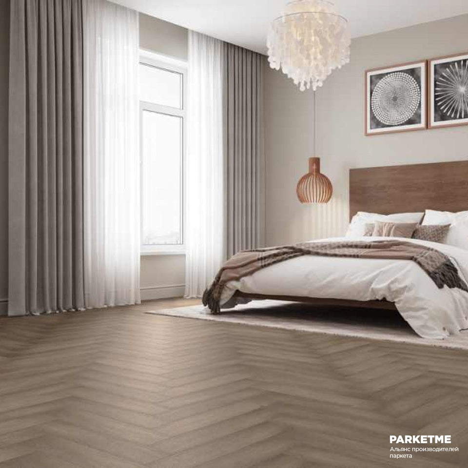 Apolo Grey Engineered Timber Herringbone 15.3mm