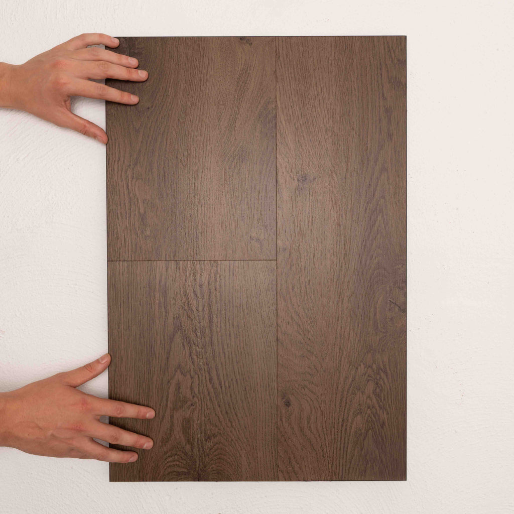 Full view of Aged Oak Allure Vinyl Plank 1423x229x4.5mm in Aged Oak colour warm tone vinyl flooring plank sample