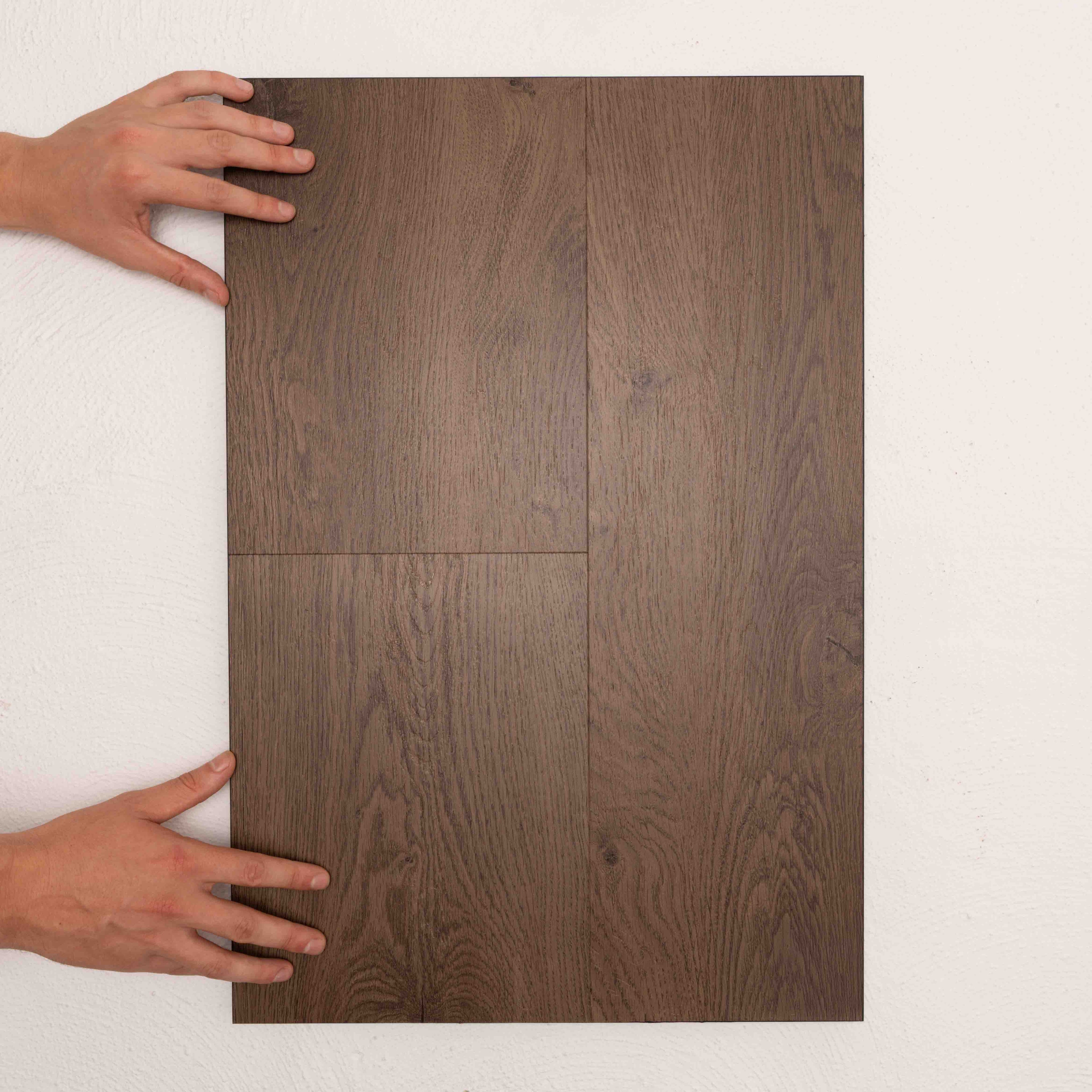 Full view of Aged Oak Allure Vinyl Plank 1423x229x4.5mm in Aged Oak colour warm tone vinyl flooring plank sample