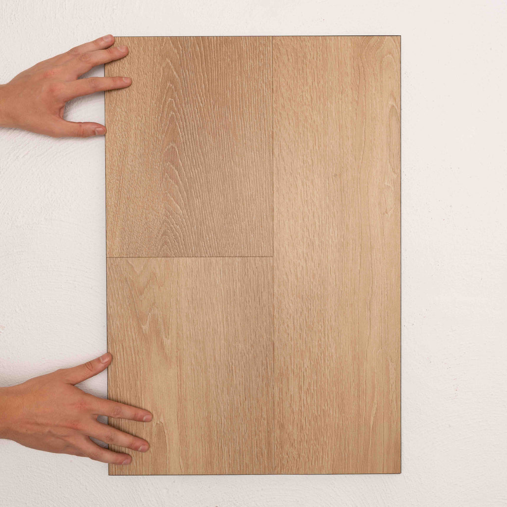 Front view of Autumn Oak Vision Vinyl Planks 5mm in Autumn Oak colour warm tone vinyl flooring plank sample