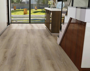 Beige Sand SPC Hybrid Floorboards 5+1.5mm