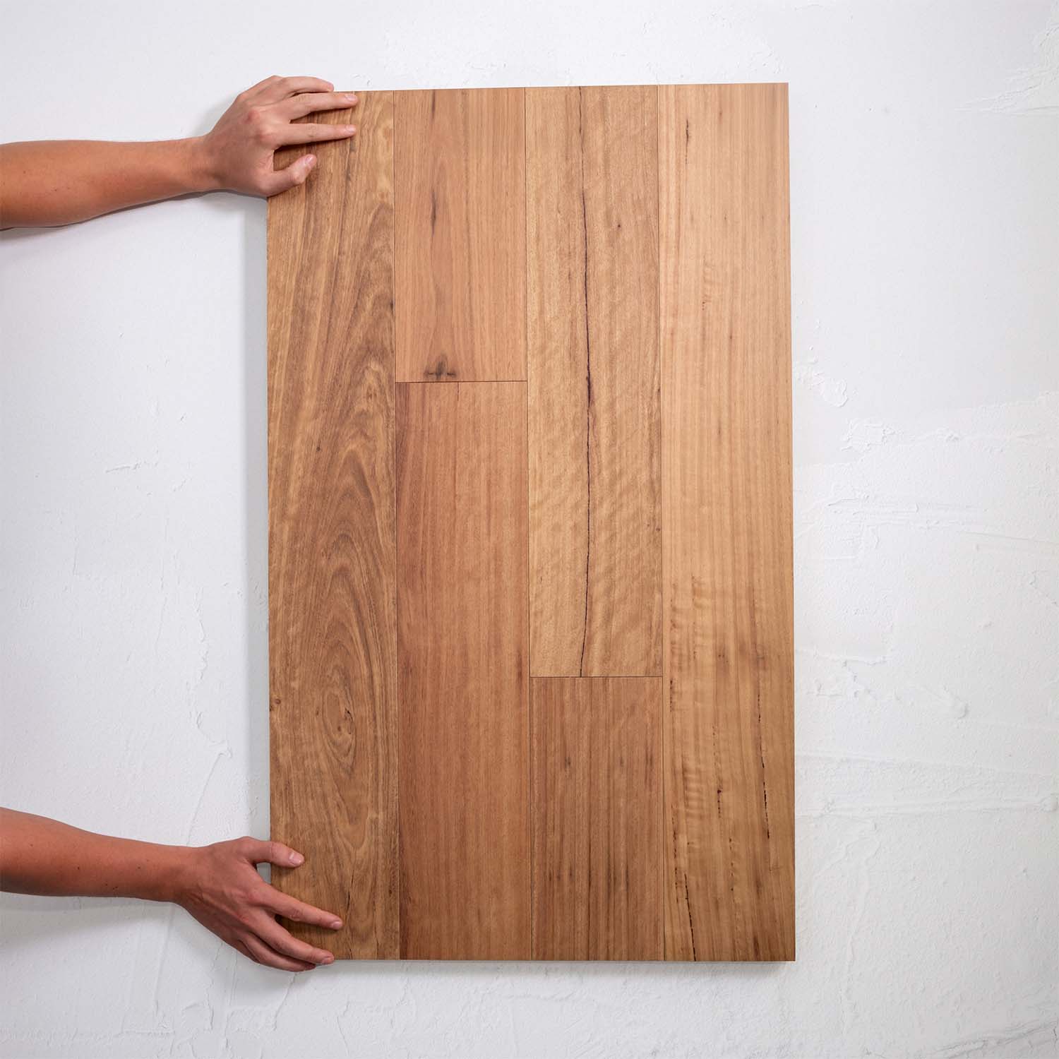 Side view of Blackbutt Australian Hardwood 14.3mm in Blackbutt Australian colour dark shade timber flooring sample