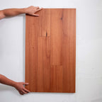 Close-up of Blue Gum Australian Hardwood 14.3mm in Blue Gum colour warm tone timber flooring sample