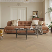 Beige Ash Engineered Timber Chevron Flooring 15.3mm