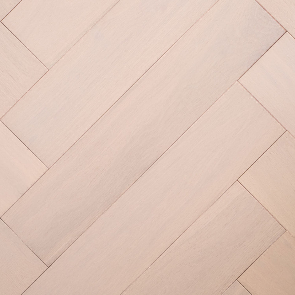 Casper White Engineered Timber Herringbone 15.3mm