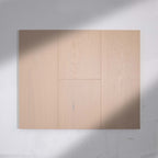 Perspective view of Casper White Engineered Timber Plank 15.3mm in Casper White colour light tone timber flooring sample