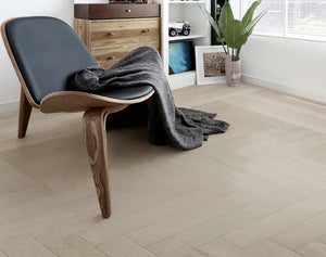 Casper White Engineered Hybrid Floorboards iDesign Herringbone 15.3mm