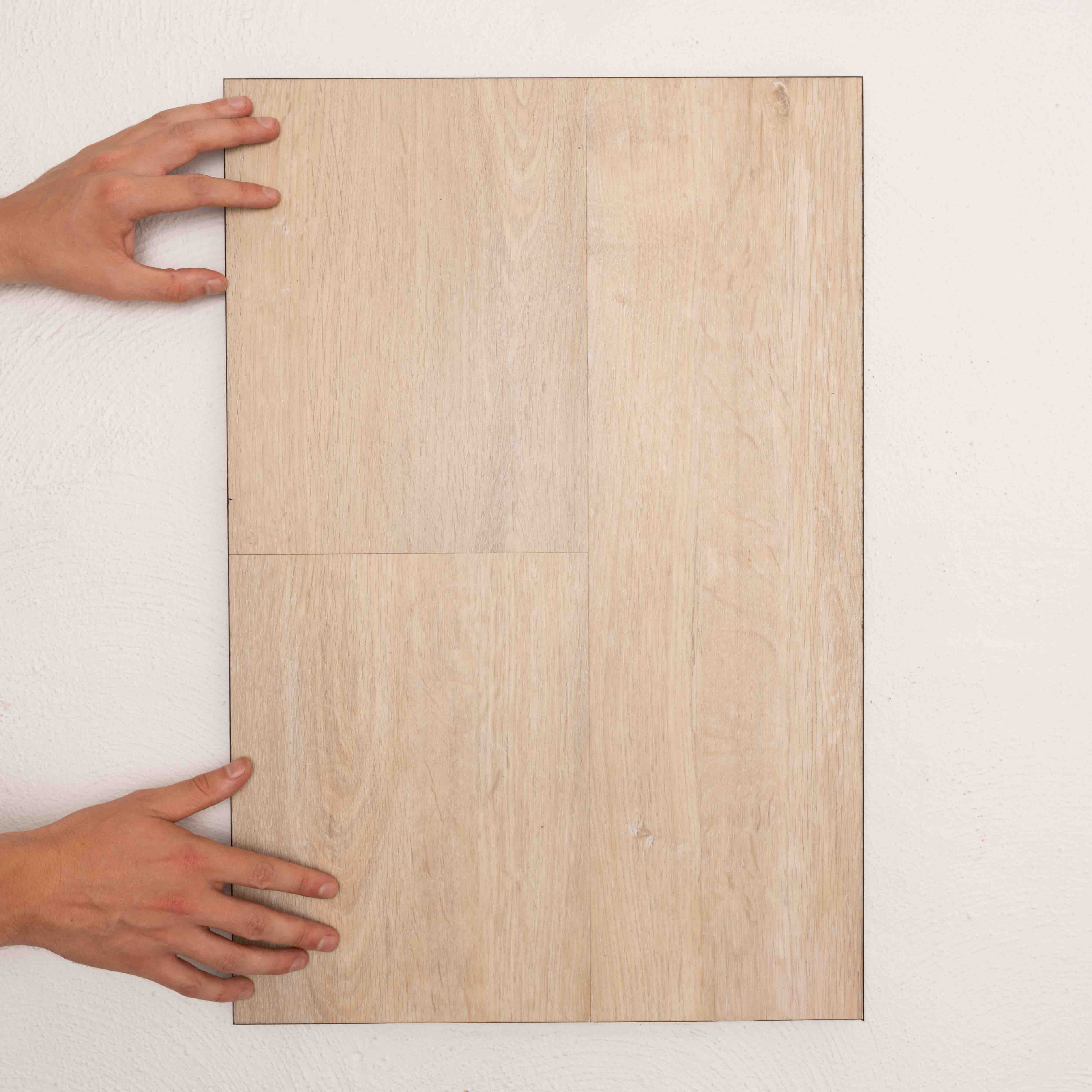 Profile view of Coastal Limed Oak Allure Vinyl Plank 1423x229x4.5mm in Coastal Limed colour medium tone vinyl flooring plank sample