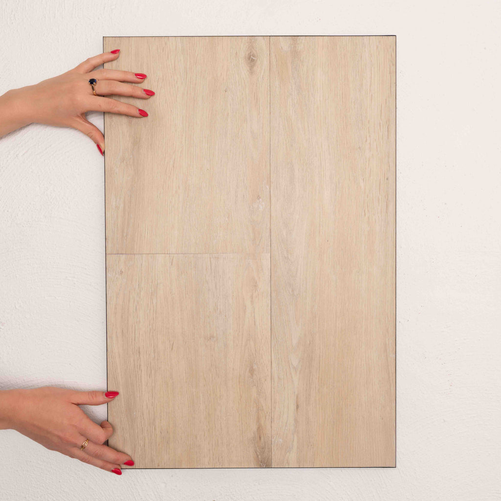 Detailed view of Coastal Limed Oak Sterling Vinyl Plank 1220x229x3mm in Coastal Limed colour medium tone vinyl flooring plank sample