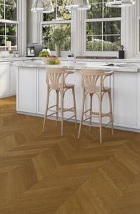 Coral Sand Engineered Timber Flooring Chevron 15.3mm
