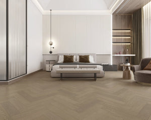 Coral Sand Engineered Hybrid Floorboards iDesign Herringbone 15.3mm