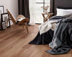 Flat lay of Country Oak Urban Laminate Floors 12mm in Country Oak colour warm tone flooring sample