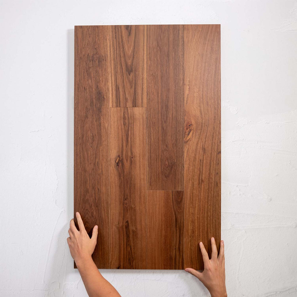 Front view of Grey Iron Bark Australian Hardwood 14.3mm in Grey Iron colour neutral tone timber flooring sample