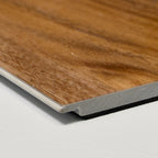 Angled view of Pacific Spotted Gum SPC Hybrid Floorboards 7.5+2mm in Pacific Spotted colour warm tone hybrid flooring sample