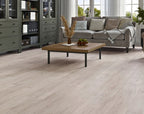Front view of Koala Grey SPC Hybrid Floorboards 5+1.5mm in Koala Grey colour neutral tone hybrid flooring sample