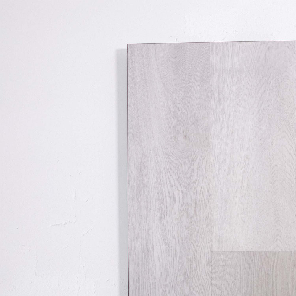 Perspective view of Light Grey SPC Hybrid Floorboards 5+1.5mm in Light Grey colour light tone hybrid flooring sample