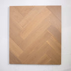 Side view of Light Malt Engineered Timber Herringbone 15.3mm in Light Malt colour light tone herringbone flooring sample