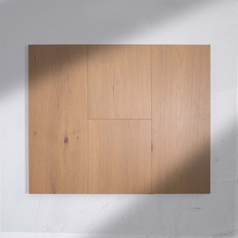 Front view of Light Malt Engineered Timber Plank 15.3mm in Light Malt colour light tone timber flooring sample