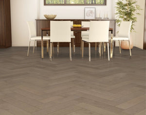 Light Malt Engineered Hybrid Floorboards iDesign Herringbone 15.3mm