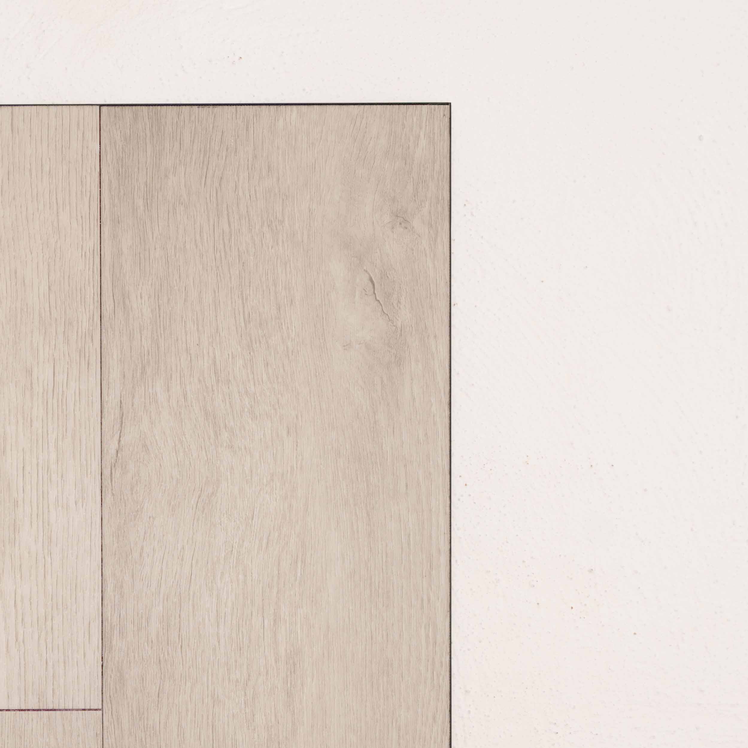 Angled view of Light Grey Oak Sterling Vinyl Plank 1220x229x3mm in Light Grey colour light tone vinyl flooring plank sample
