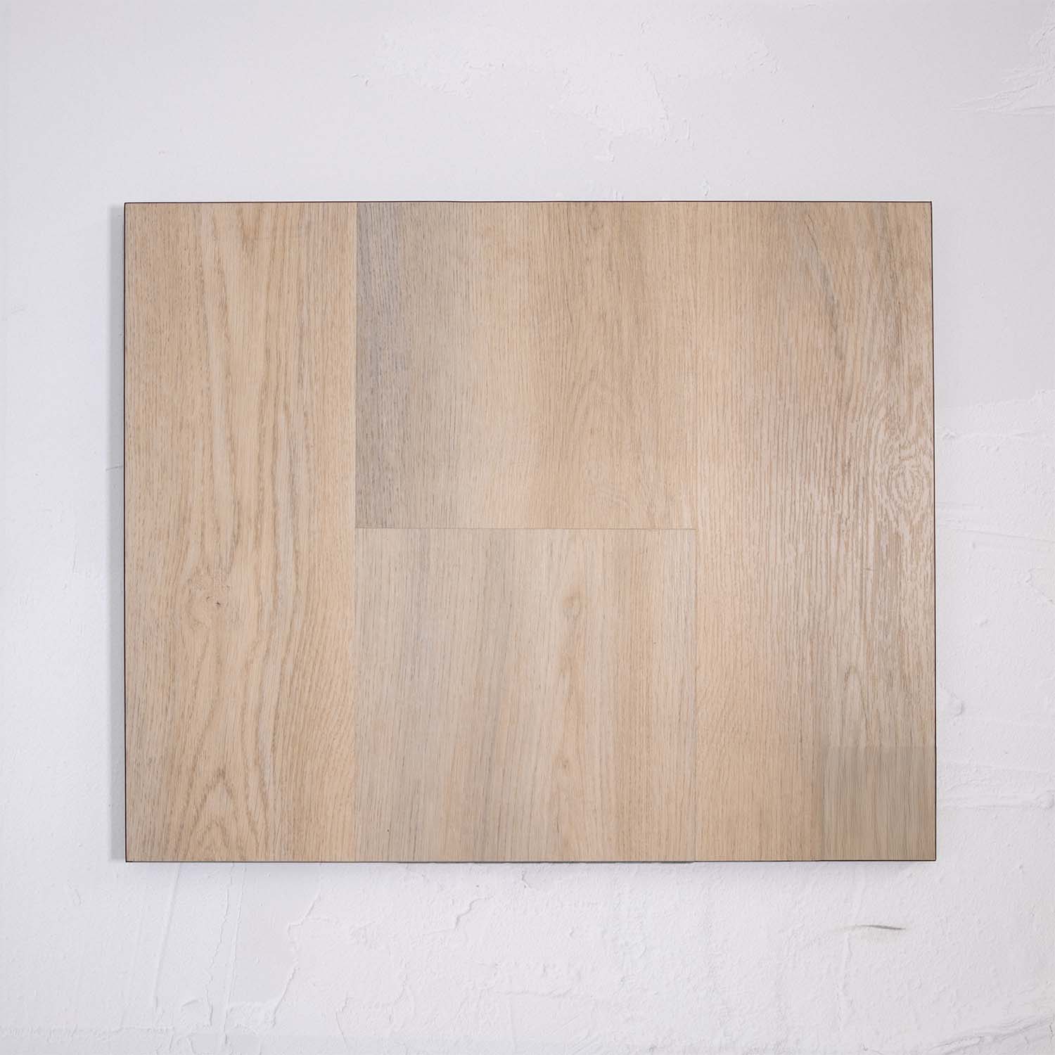 Front view of Lime Ash SPC Hybrid Floorboards 7.5+2mm in Lime Ash colour neutral tone hybrid flooring sample